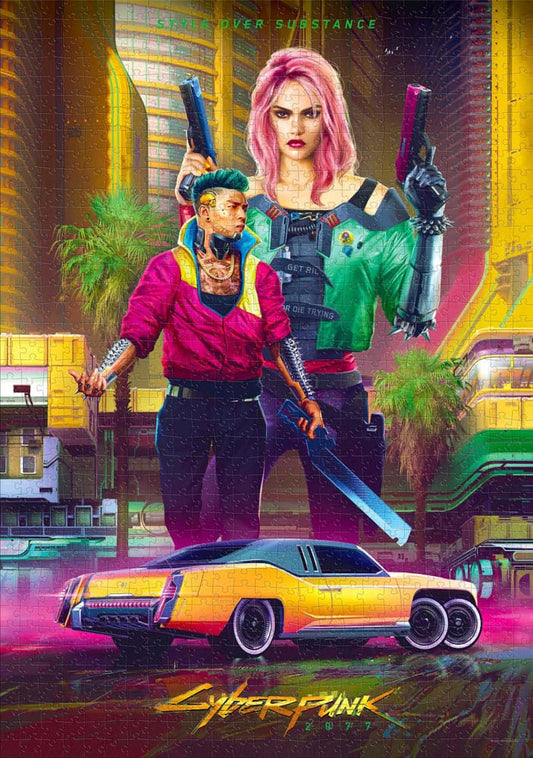 Cyberpunk 2077 Puzzle Kitsch Style (1000 Teile)