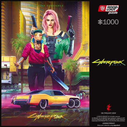 Cyberpunk 2077 Puzzle Kitsch Style (1000 Teile)