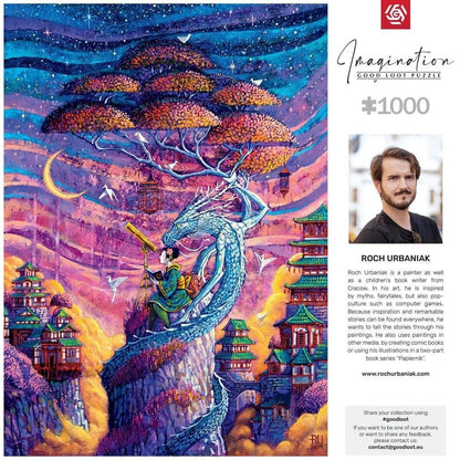 Imagination Series Puzzle Roch Urbaniak Sakura i Ryu (1000 Teile)