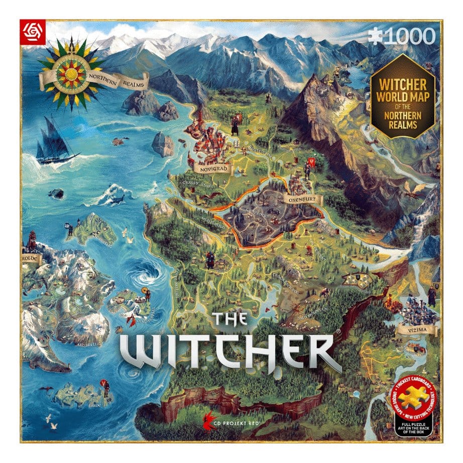 The Witcher Puzzle The Northern Realms Map (1000 Teile)