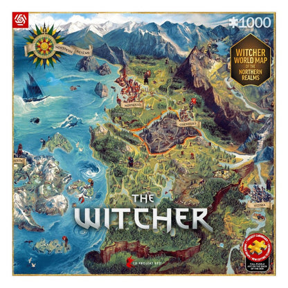The Witcher Puzzle The Northern Realms Map (1000 Teile)