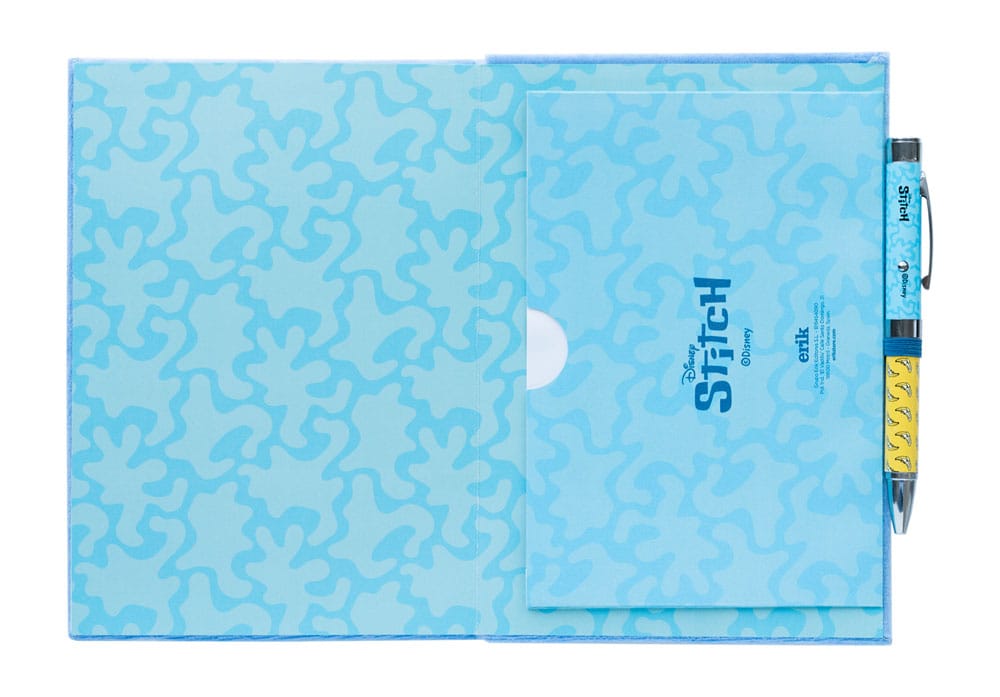 Stitch Premium Plüsch Notizbuch A5 mit Stift Tropical