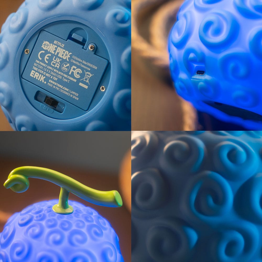 One Piece Lampe mit USB-C Gum-Gum Fruit