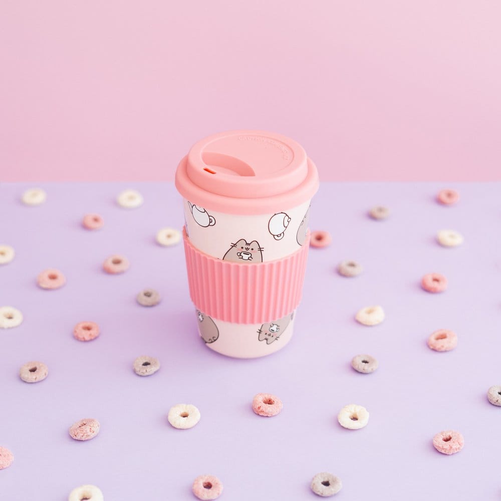 Pusheen Keramikbecher mit Deckel 400 ml