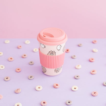 Pusheen Keramikbecher mit Deckel 400 ml