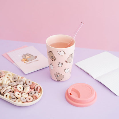 Pusheen Keramikbecher mit Deckel 400 ml