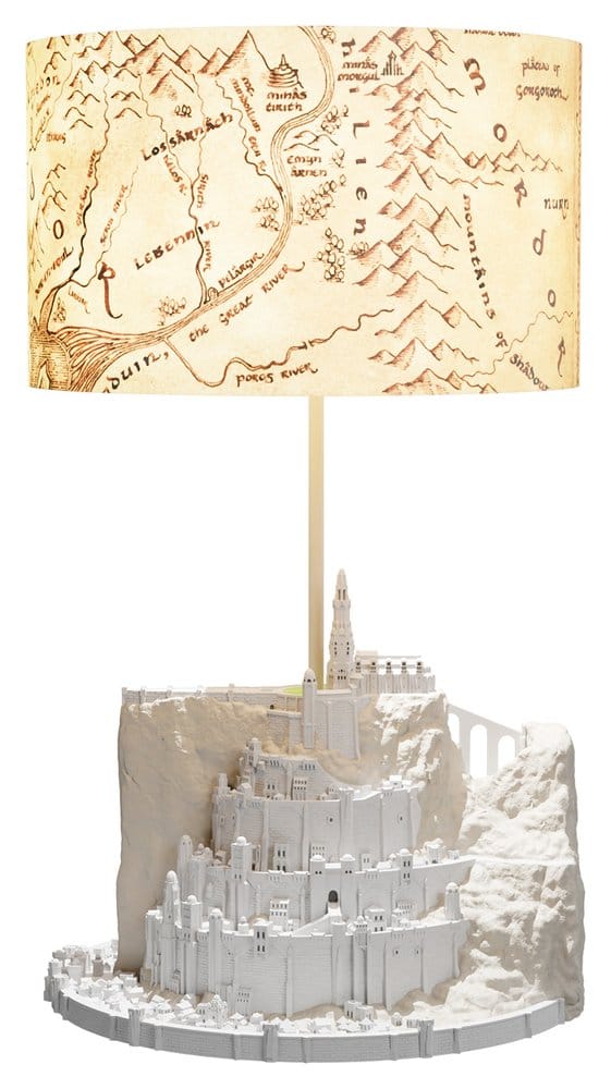 Der Herr der Ringe Tischlampe mit Schirm Minas Tirith 34 cm