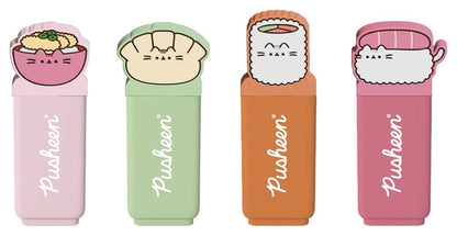 Pusheen Textmarker mit Topper Sushi Roll 4er Set