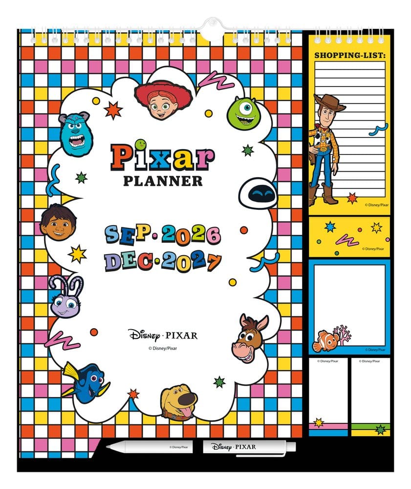 Disney Pixar Wand-Planer 2026/27 30 x 34 cm