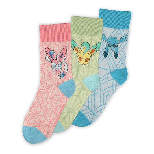 Pokémon Socken 3er-Pack Evoli Evolution 3.0 35-38