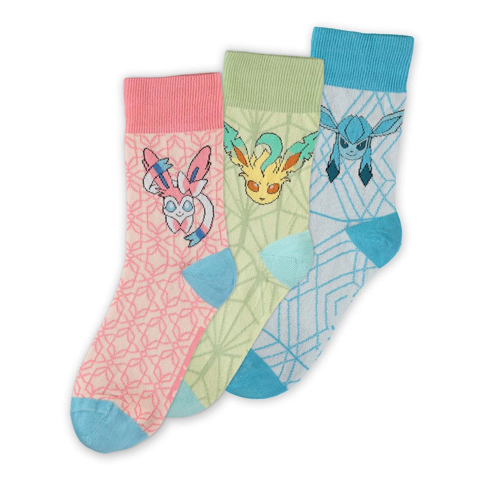 Pokémon Socken 3er-Pack Evoli Evolution 3.0 39-42