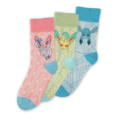 Pokémon Socken 3er-Pack Evoli Evolution 3.0 39-42