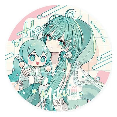 Character Vocal Series 01: Hatsune Miku Miku Hug Series Anstecknadel: Flower Ver. 8 cm Umkarton (10)