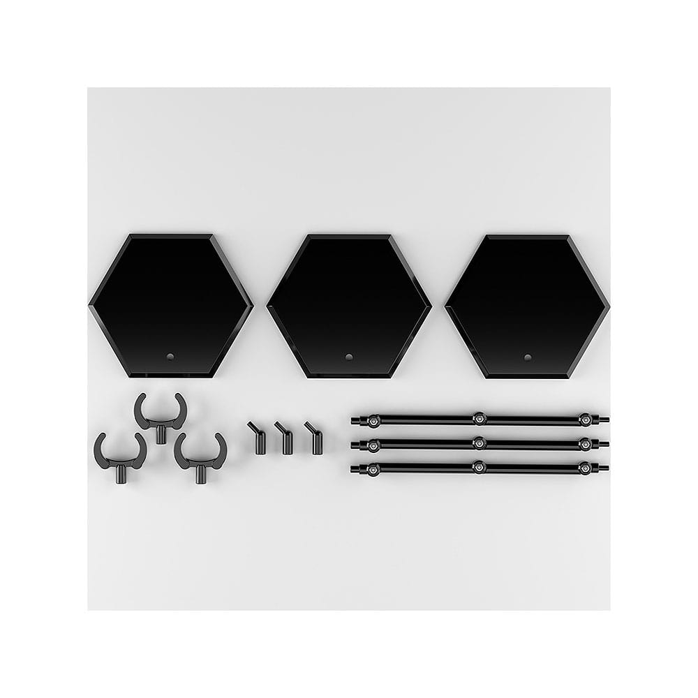 The Simple Stand Mini Nendoroid More Figurenständer Black Hex Type 3er-Pack