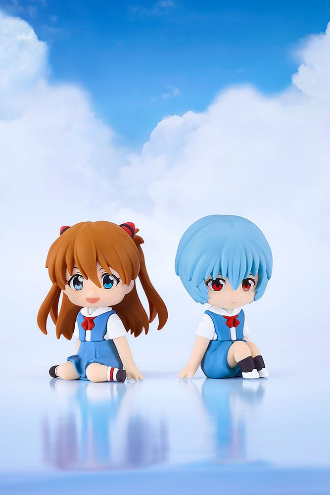 Rebuild of Evangelion Rubber Mascot Nendroid Plus Minifigur Rei Ayanami 8 cm