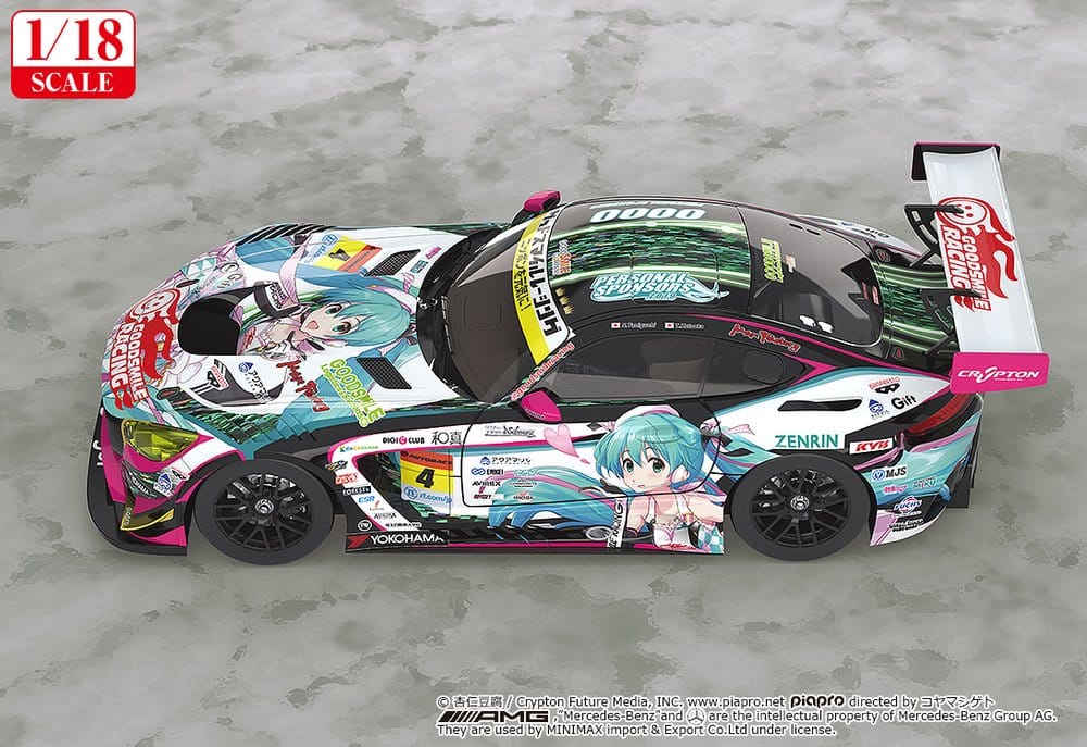 Hatsune Miku GT Project Fahrzeug 1/18 Good Smile Hatsune Miku AMG 2019 Ver. 26 cm