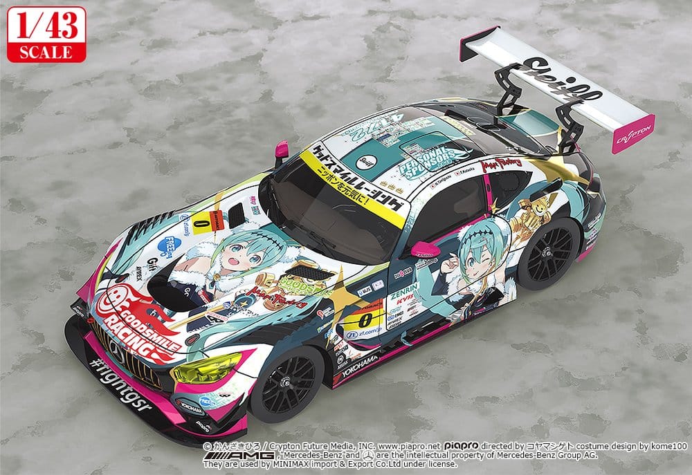 Hatsune Miku GT Project Fahrzeug 1/43 Good Smile Hatsune Miku AMG 2018 Final Race Ver. 11 cm