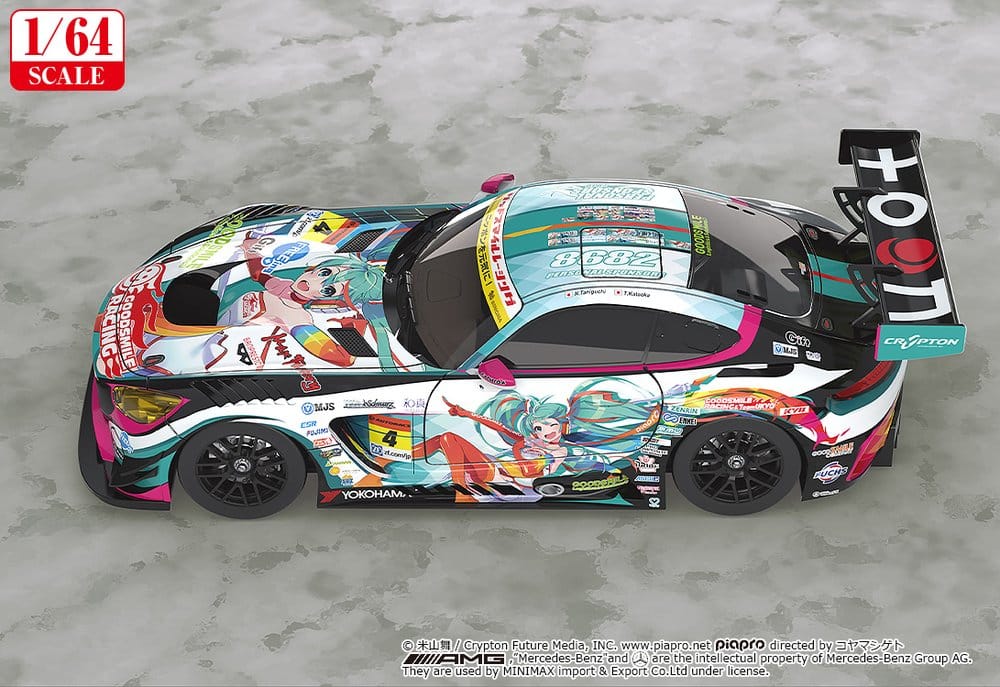 Hatsune Miku GT Project Fahrzeug 1/64 Good Smile Hatsune Miku AMG 2016 Super GT Ver. 7 cm