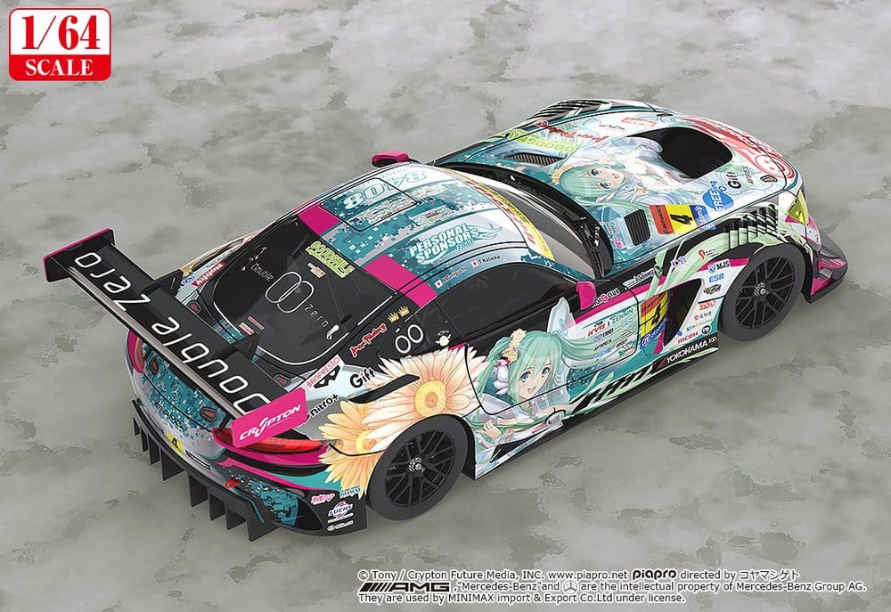 Hatsune Miku GT Project Fahrzeug 1/64 Good Smile Hatsune Miku AMG 2017 Super GT Ver. 7 cm