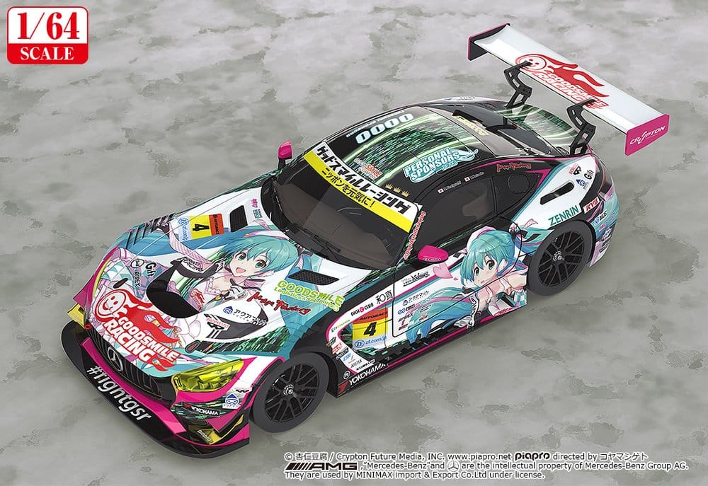 Hatsune Miku GT Project Fahrzeug 1/64 Good Smile Hatsune Miku AMG 2019 SUPER GT Ver. 7 cm