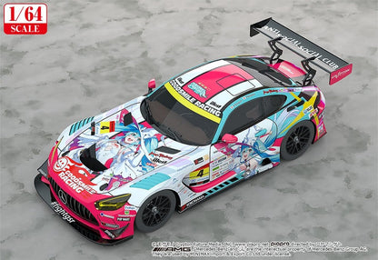 Hatsune Miku GT Project Fahrzeug 1/64 AMG 2024 Season Opening Ver. 7 cm
