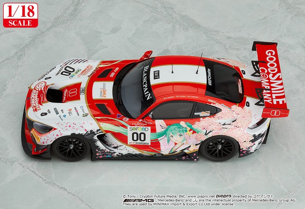 Hatsune Miku GT Project Fahrzeug 1/18 Good Smile Hatsune Miku AMG 2017 SPA24H Ver. 26 cm