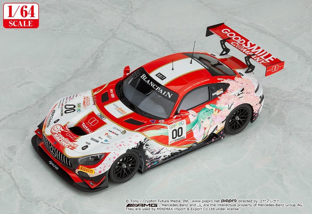 Hatsune Miku GT Project Fahrzeug 1/64 AMG 2017 SPA24H Ver. 7 cm