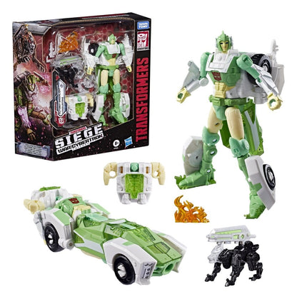 Transformers Generations War for Cybertron: Siege Deluxe Class Actionfigur WFC-S15 Autobot Greenlight & Battle Masters Dazzlestrike 14 cm
