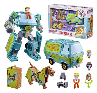 Transformers x Scooby-Doo Actionfiguren 2er-Pack Mysterious Prime & Automutt 15 cm