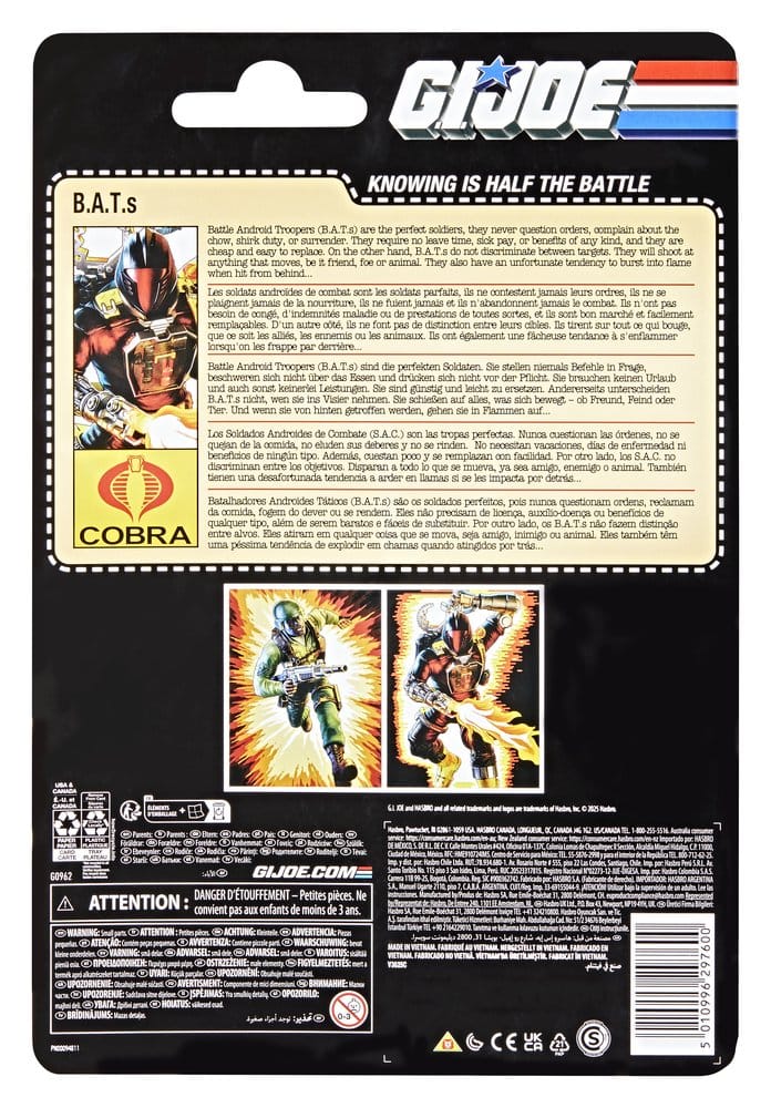 GI Joe Classified Series Retro Actionfigur B.A.T. 15 cm