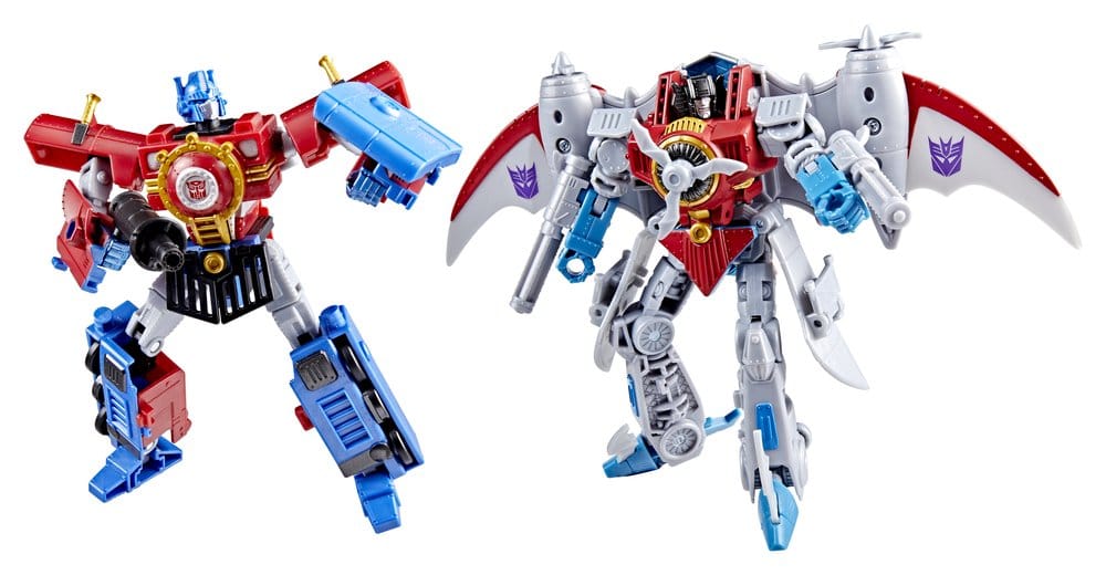 Transformers Timelines Hearts of Steel Comic Edition Actionfiguren Optimus Prime & Starscream 14 cm