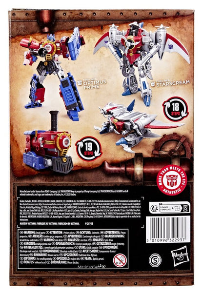 Transformers Timelines Hearts of Steel Comic Edition Actionfiguren Optimus Prime & Starscream 14 cm