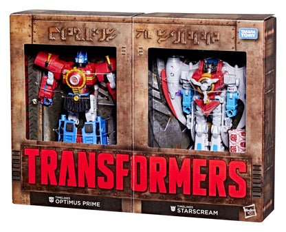 Transformers Timelines Hearts of Steel Comic Edition Actionfiguren Optimus Prime & Starscream 14 cm