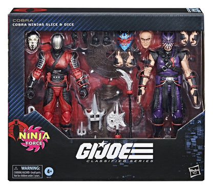 G.I. Joe Classified Series Actionfiguren 2er-Pack #160 Cobra Ninjas Slice & Dice 15 cm