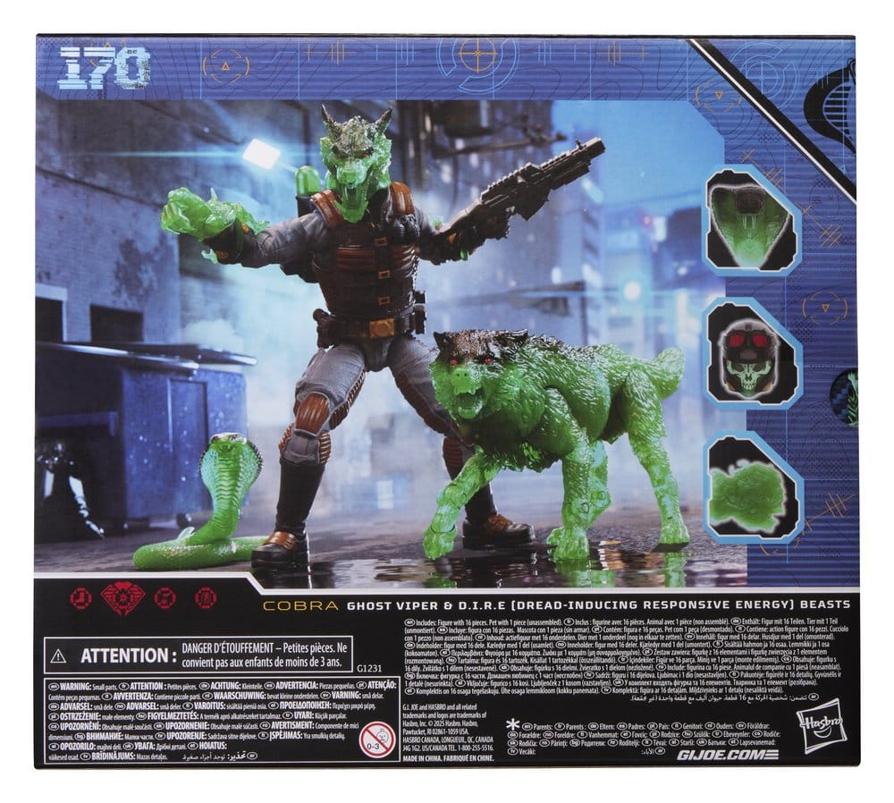 G.I. Joe Classified Series Actionfigur #170 Ghost Viper & D.I.R.E. Beasts 15 cm