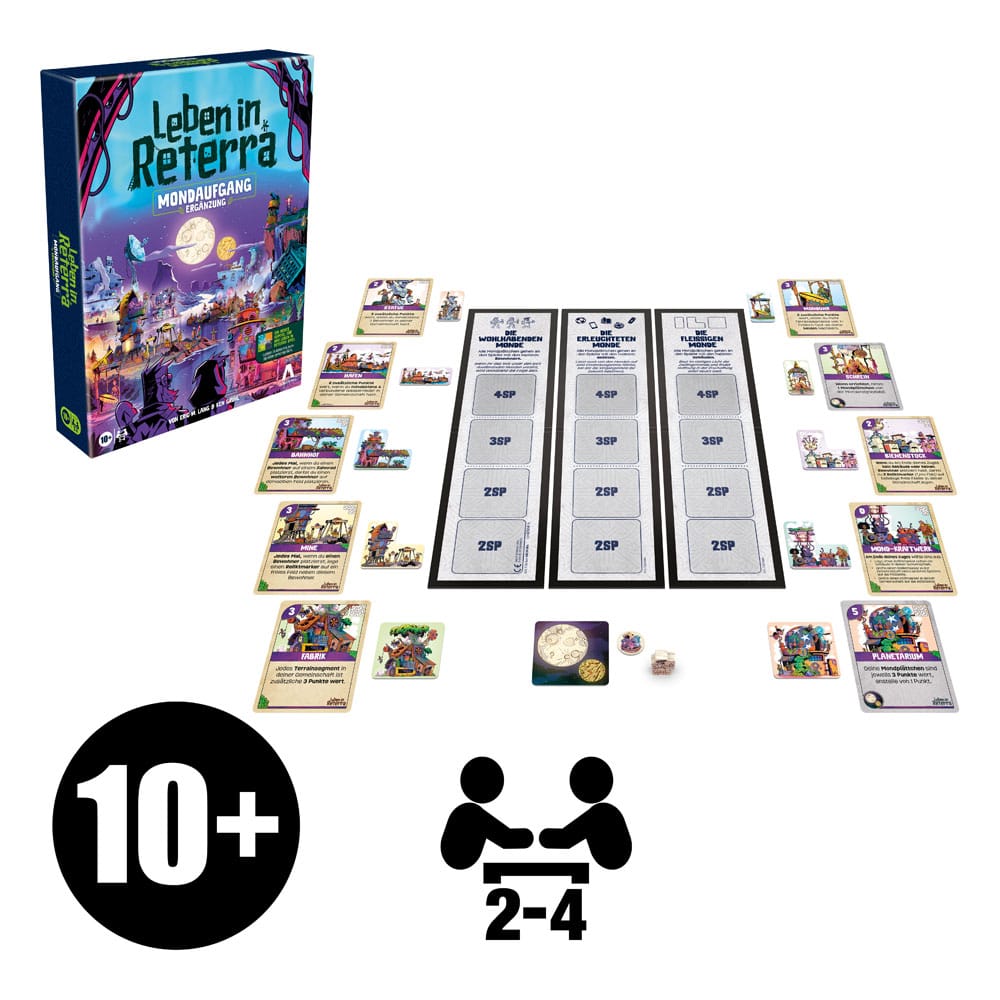 Leben in Reterra Brettspiel-Erweiterung Mondaufgang *Deutsche Version*