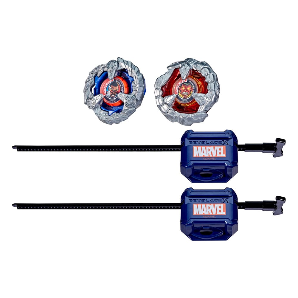 Beyblade X und Marvel Collab, Captain America 4-70GB vs. Red Hulk 1-80R