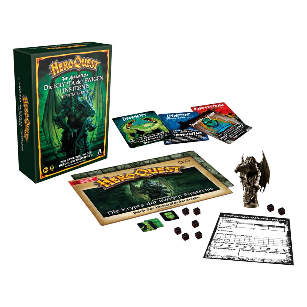 HeroQuest Brettspiel-Erweiterung Die Krypta der ewigen Finsternis Abenteuerpack *Deutsche Version*