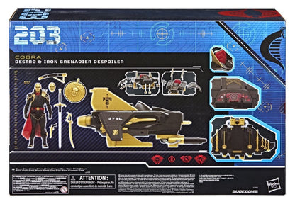 G.I. Joe Classified Series Actionfigur und Fahrzeug Set #203 Destro & Iron Grenadier Despoiler 15 cm