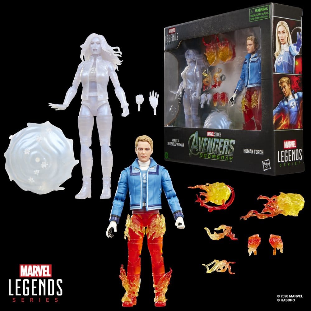 Avengers: Doomsday Marvel Legends Actionfiguren 2er-Pack Marvel's Invisible Woman & Human Torch 15 cm