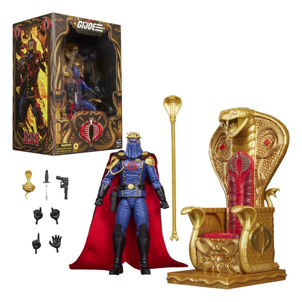 G.I. Joe Classified Series Actionfigur Cobra Commander in Dress Uniform & Throne 15 cm