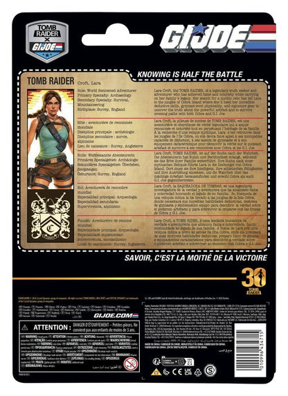 G.I. Joe Classified Series Retro Cardback Collaborative Actionfigur Lara "Tomb Raider" Croft 15 cm