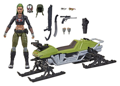 G.I. Joe Classified Series Actionfigur und Fahrzeugset #194 Zanya und Dreadnok Chameleon (Swamp Skier) 15 cm