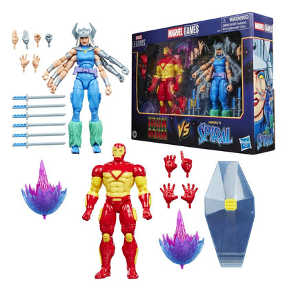 Marvel Games Marvel Legends Actionfiguren 2er-Pack Iron Man & Marvel's Spiral 15 cm