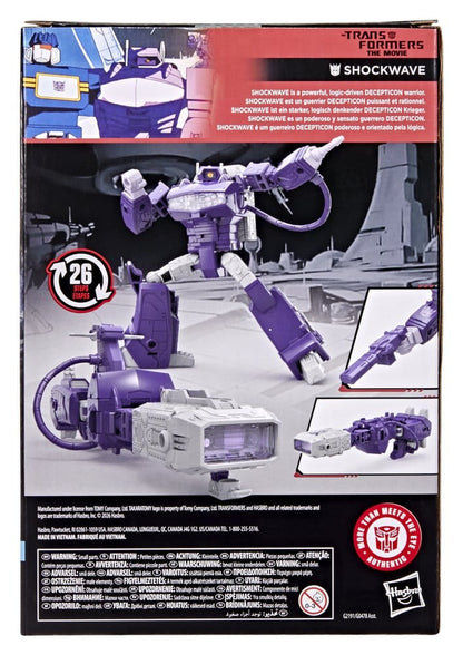 The Transformers: The Movie Studio Series Voyager Class Actionfigur Shockwave 17 cm
