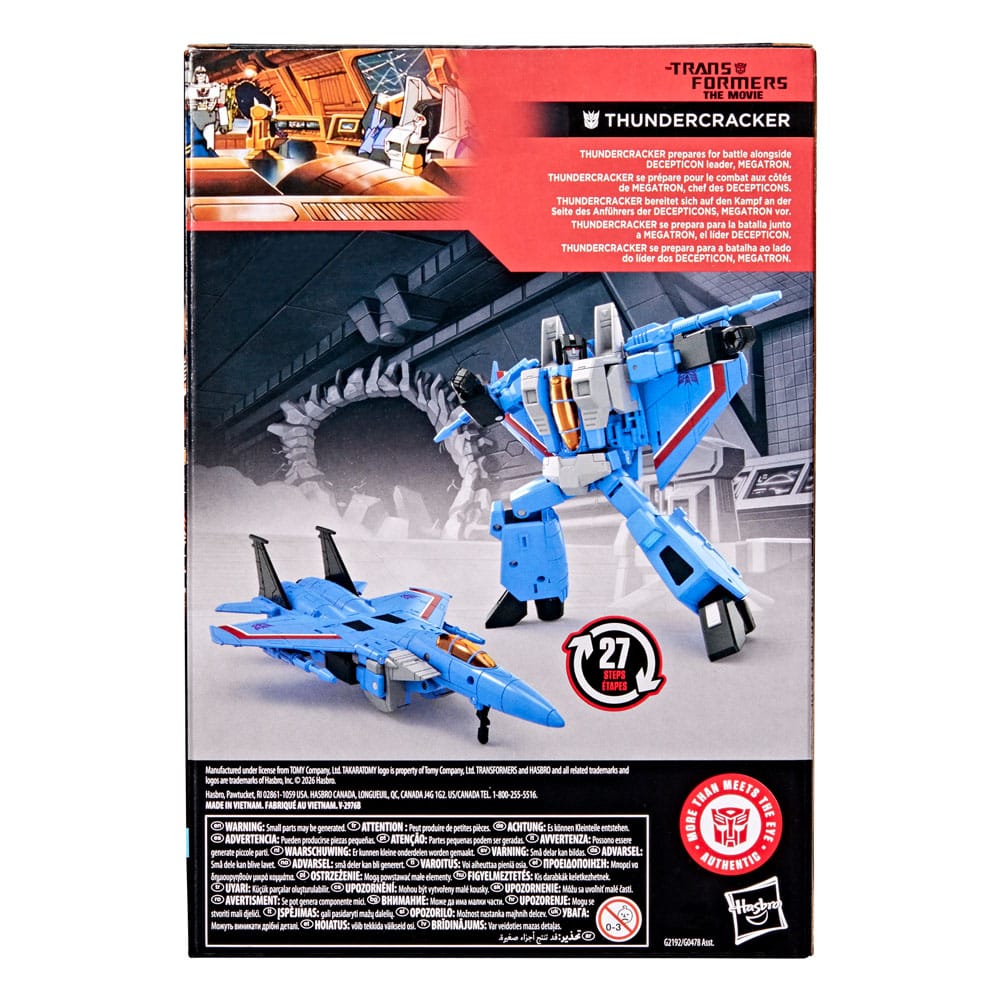The Transformers: The Movie Studio Series Voyager Class Actionfigur Thundercracker 16 cm