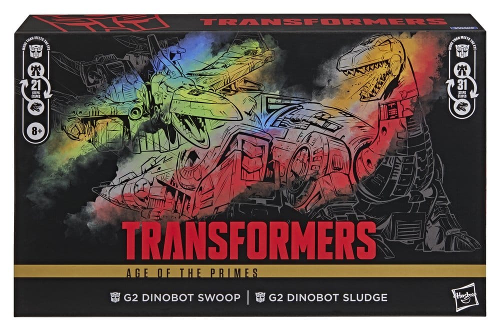 Transformers Age of the Primes Leader Class Actionfiguren 2er-Pack G2 G2 Dinobot Swoop &amp; G2 Dinobot Sludge 19 cm
