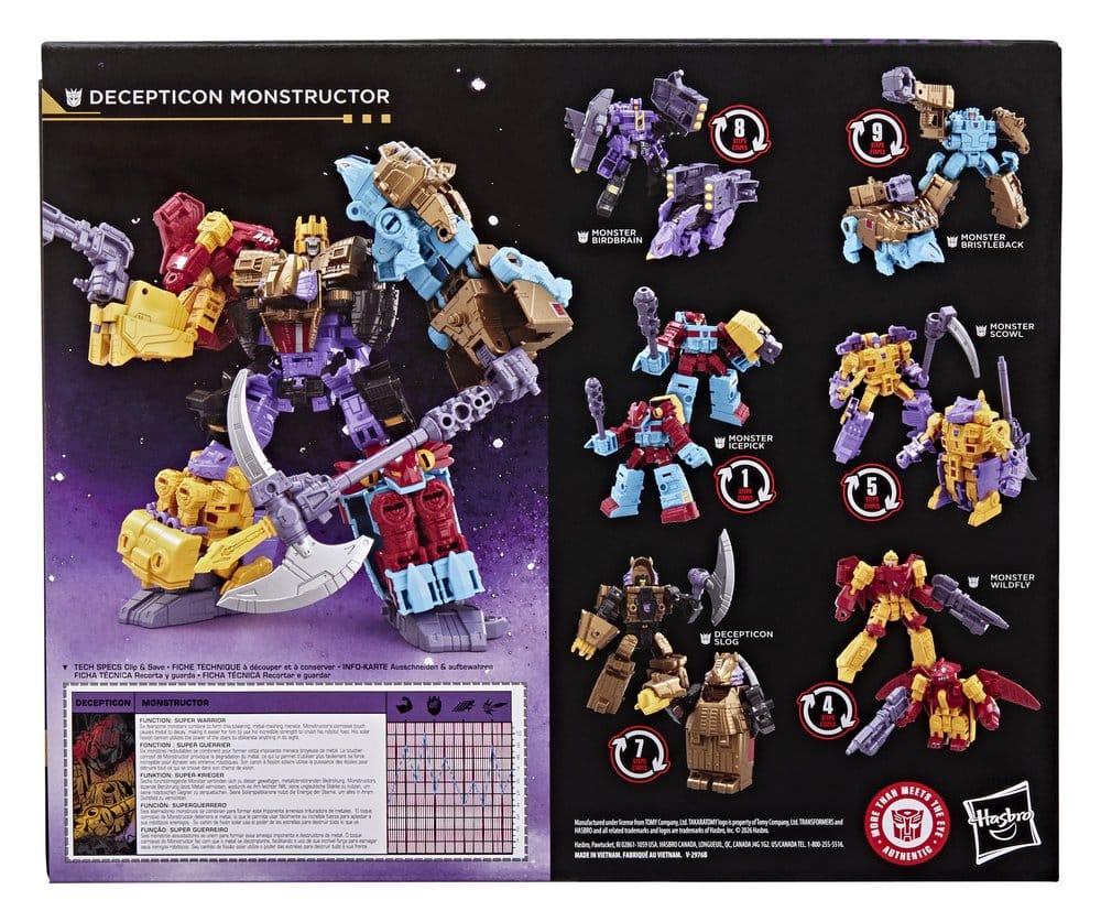 Transformers Age of the Primes Actionfigur Decepticon Monstructor 17 cm