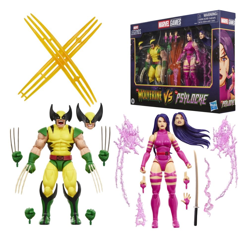 Marvel Games Marvel Legends Actionfiguren 2er-Pack Wolverine & Psylocke 15 cm