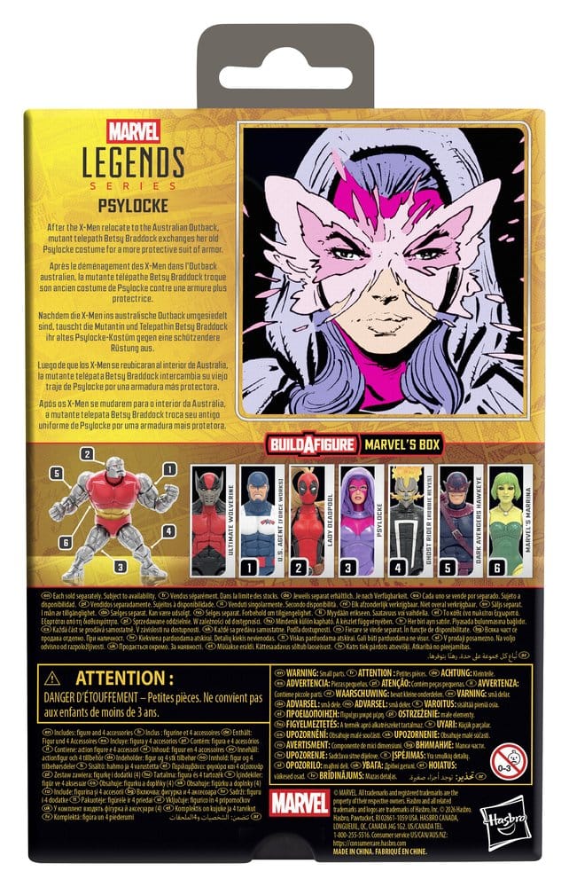 Marvel Legends Actionfigur Psylocke (BAF: Marvel's Box) 15 cm